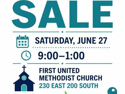 Garage Sale - Household Goods, Clothing, Puzzles, Decor - First United Methodist Church - June 27