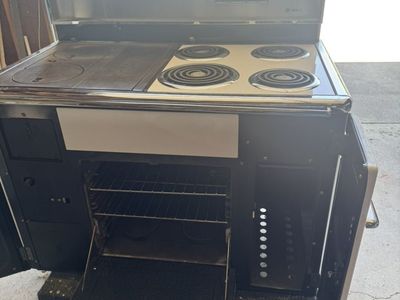 Wood and Electric Oven And Stove
