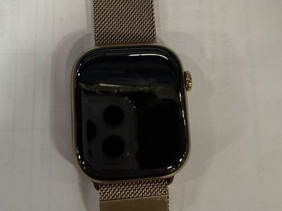 Apple Watch Series 11 46mm Gold Titanium Case with Gold Milanese Loop
