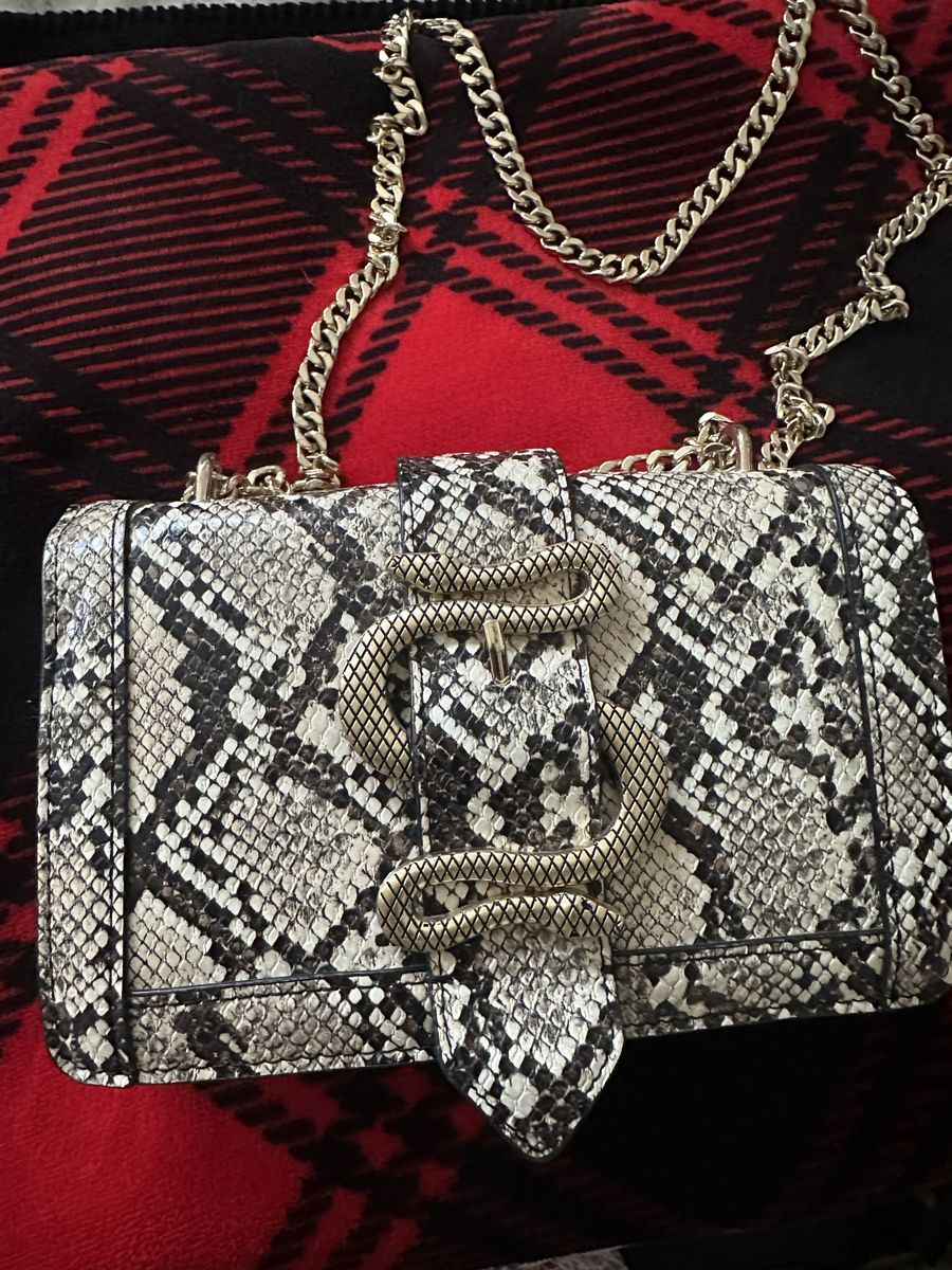Express snake print purse