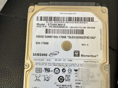 Hard Drives (Hdd)- 500GB, 320GB.still good
