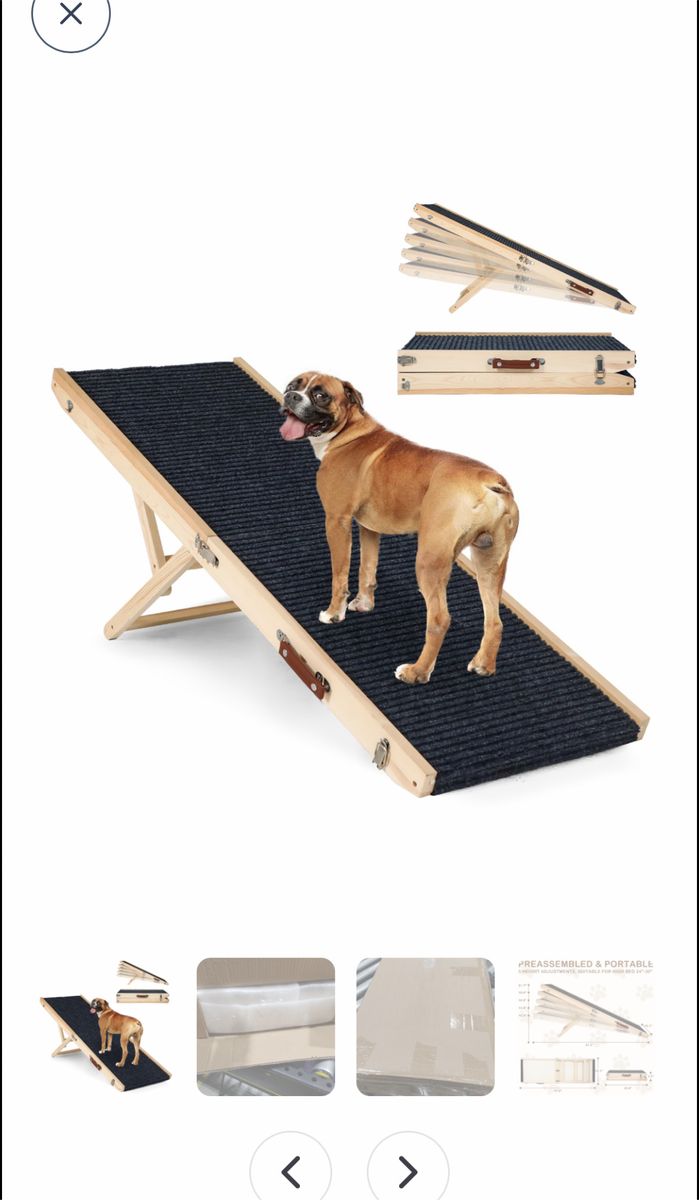 Foldable dog ramp