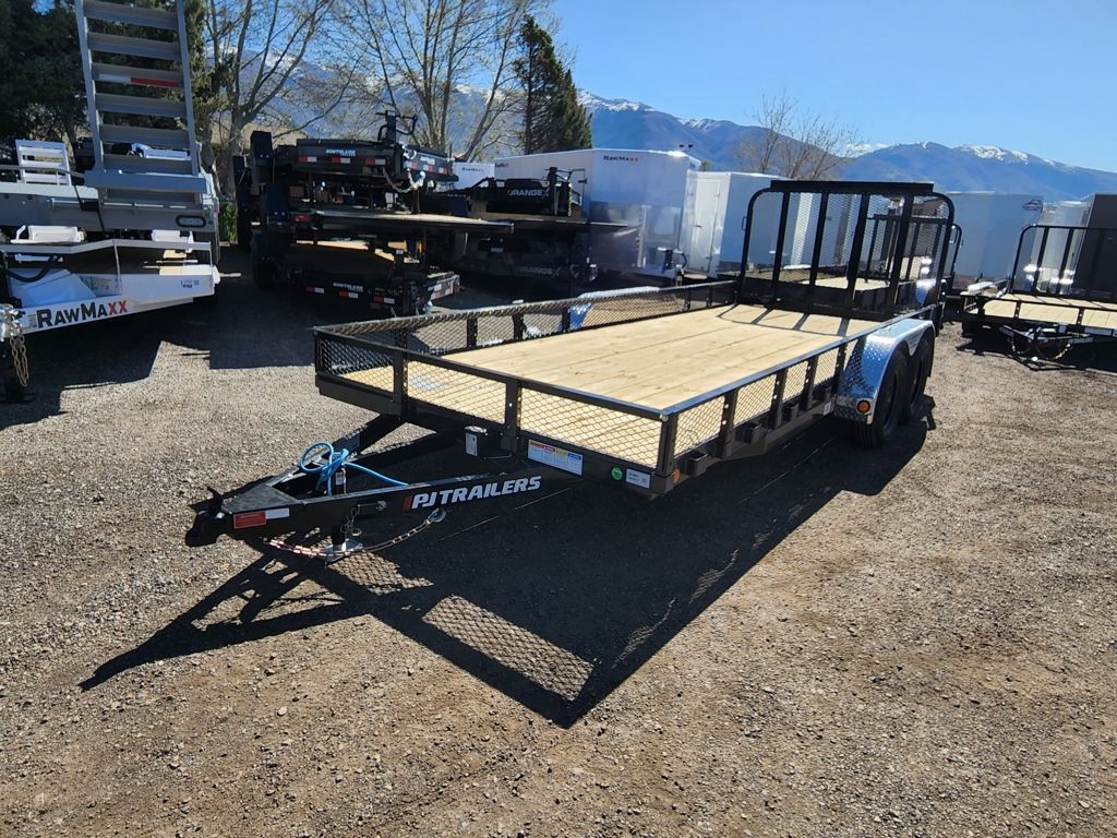 2026 PJ Trailers 7X18 UL 7K with 12 Sides Landsca"