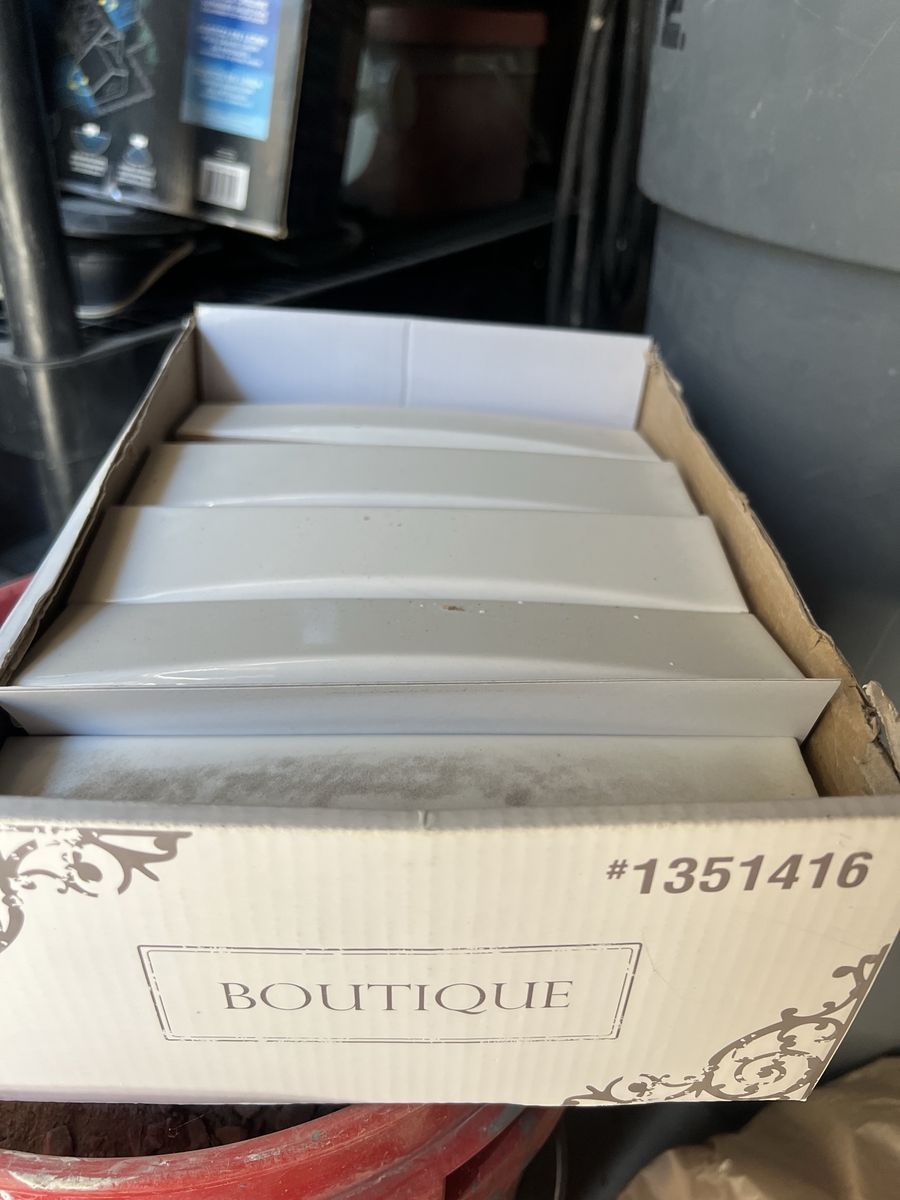 Boutique White Subway Tile - 9 Boxes, New Condition, Wall/Backsplash