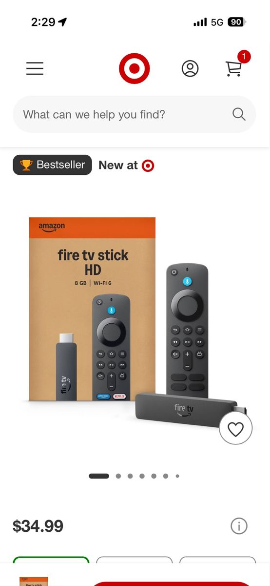 Fire tv stick hd 25.00 $