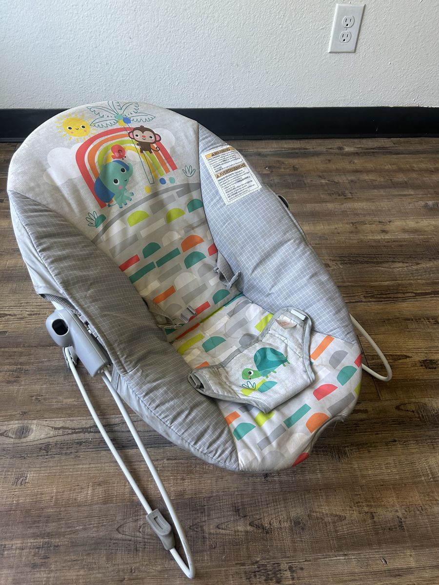 Baby swing, bath chair and bouncer
