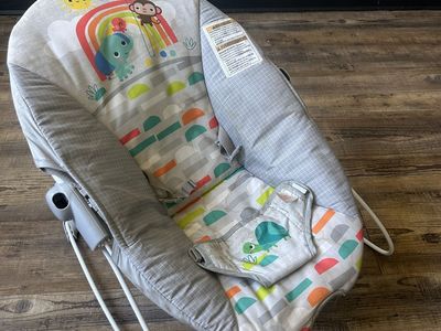 Baby swing, bath chair and bouncer