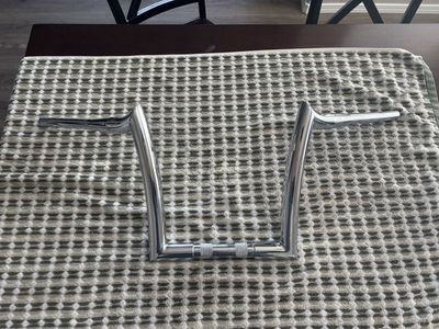 Factory 47 Harley Davidson 12" Signature Chrome Handlebars Ape Hangers