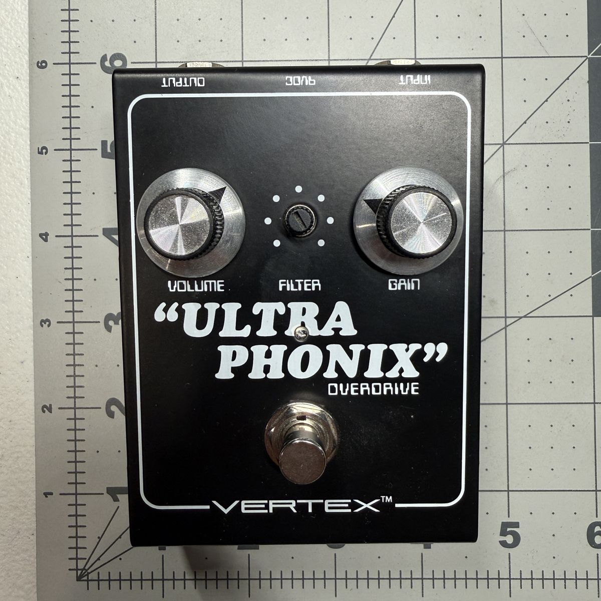 Vertex Ultra Phonix Overdrive Guitar Pedal - Black, with Original Box and Manual