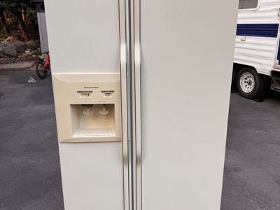 KitchenAid Side-by-Side Refrigerator with Ice & Water Dispenser - White