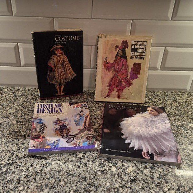 Costume Design Books Lot: Designing Stage Costumes, Costume & Extreme Beauty Fashion History