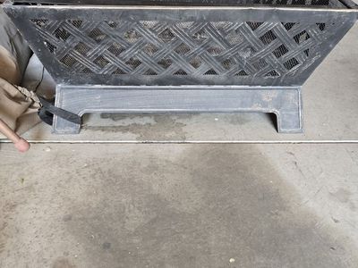 Outdoor Fire Pit Bronze with lid and cover as well.