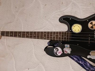 bass, with case and Amp.