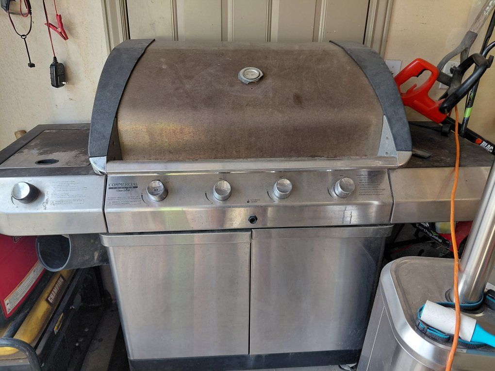 Char-Broil Commercial Series 4-Burner Gas Grill - Stainless Steel Outdoor BBQ