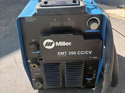 Miller XMT 350 CC/CV Multiprocess Welder + MIG Welding Gun