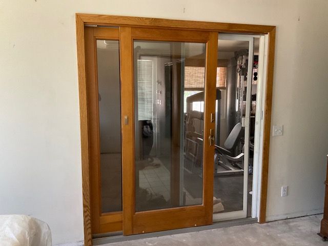 Anderson wood patio sliding door