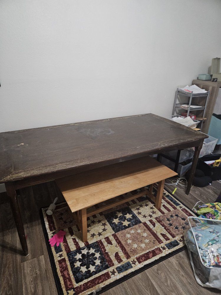 real wood dining table