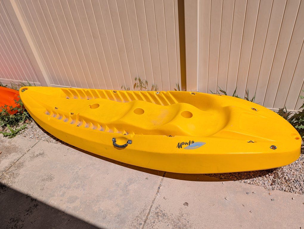 Yellow Manta Kayak - Sit-on-Top Design