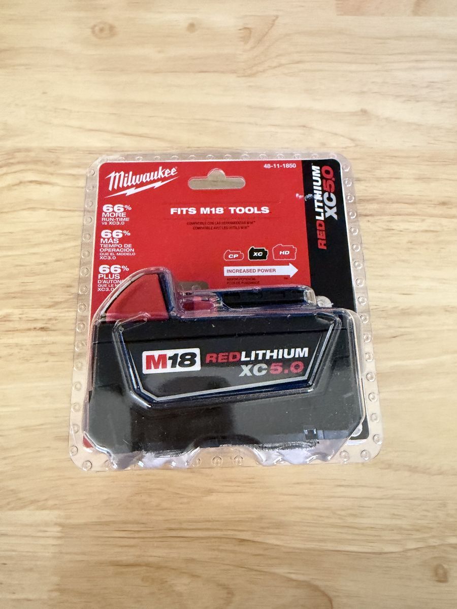Milwaukee M18 XC 5.0 Battery NEW