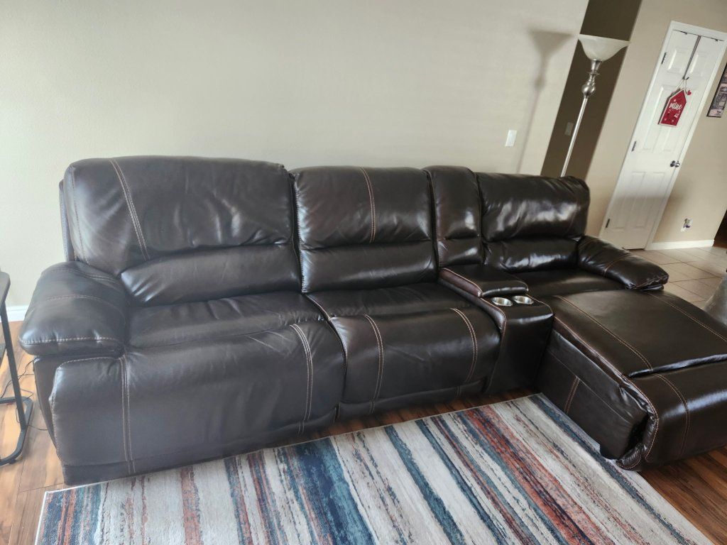 Leather Sectional Couch