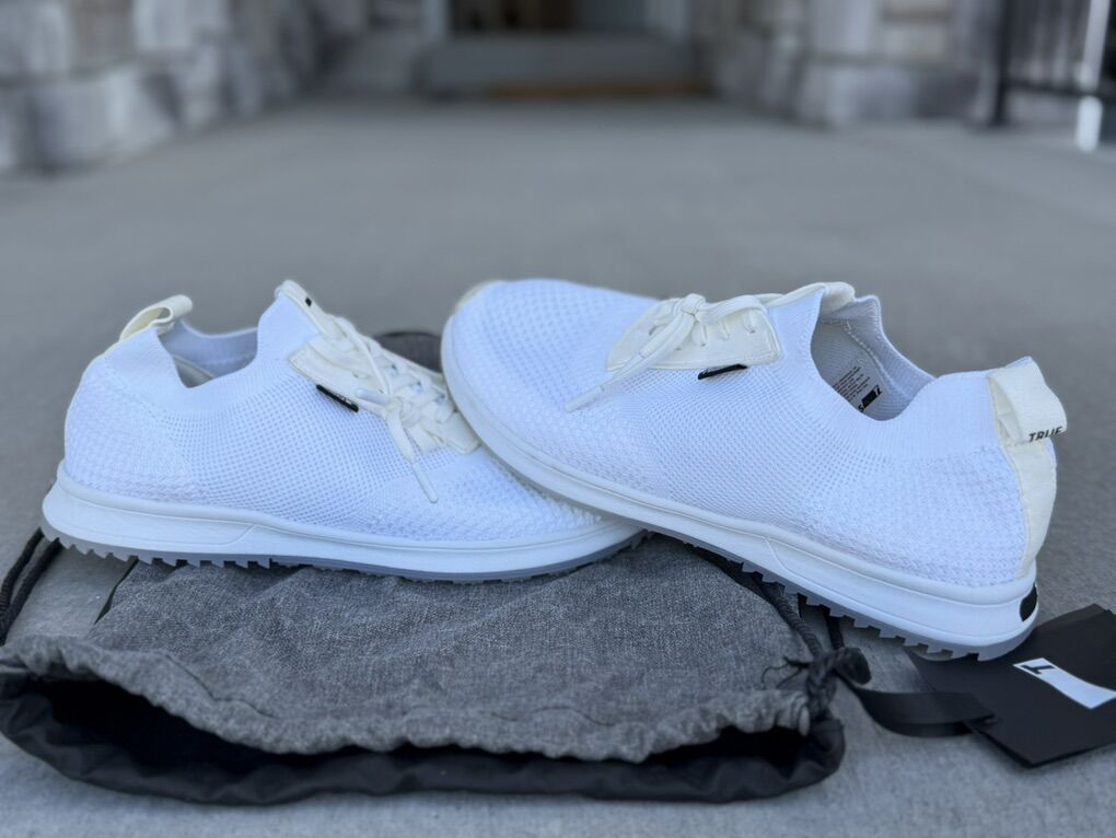 True Linkswear Knit 2 II Pure White Golf Shoes