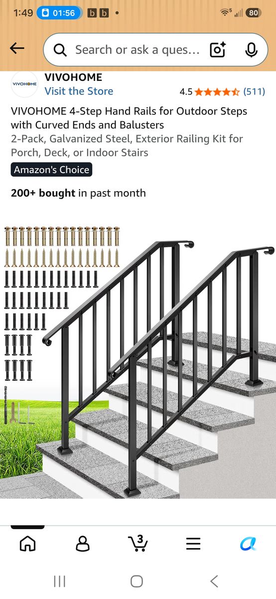 5 Step Railings