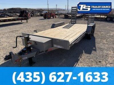 7x18 Liberty LE Channel Flatbed Car Hauler Trailer - 10K GVWR