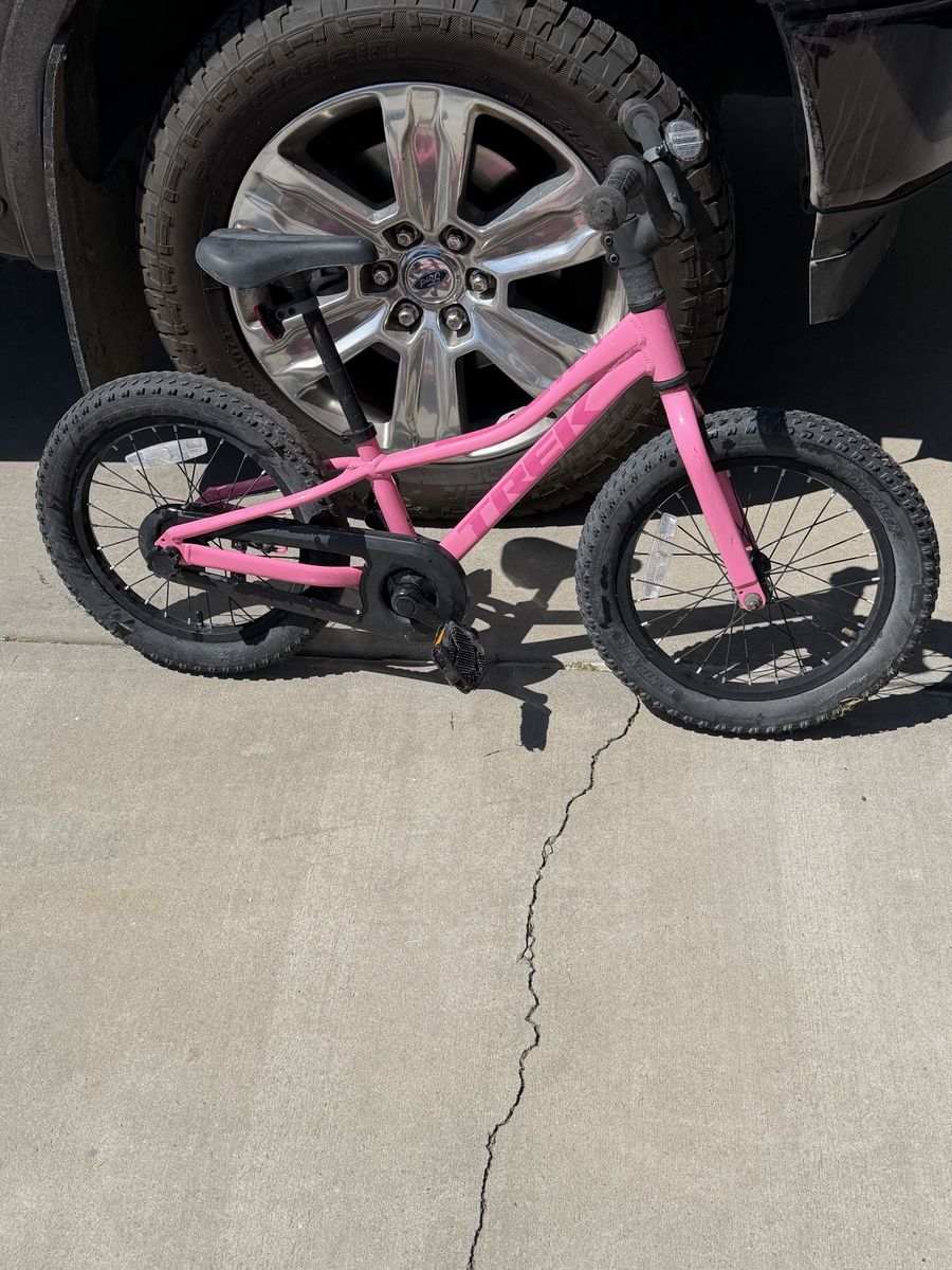 Trek Precaliber 16 Pink Kids' Bike with Training Wheels