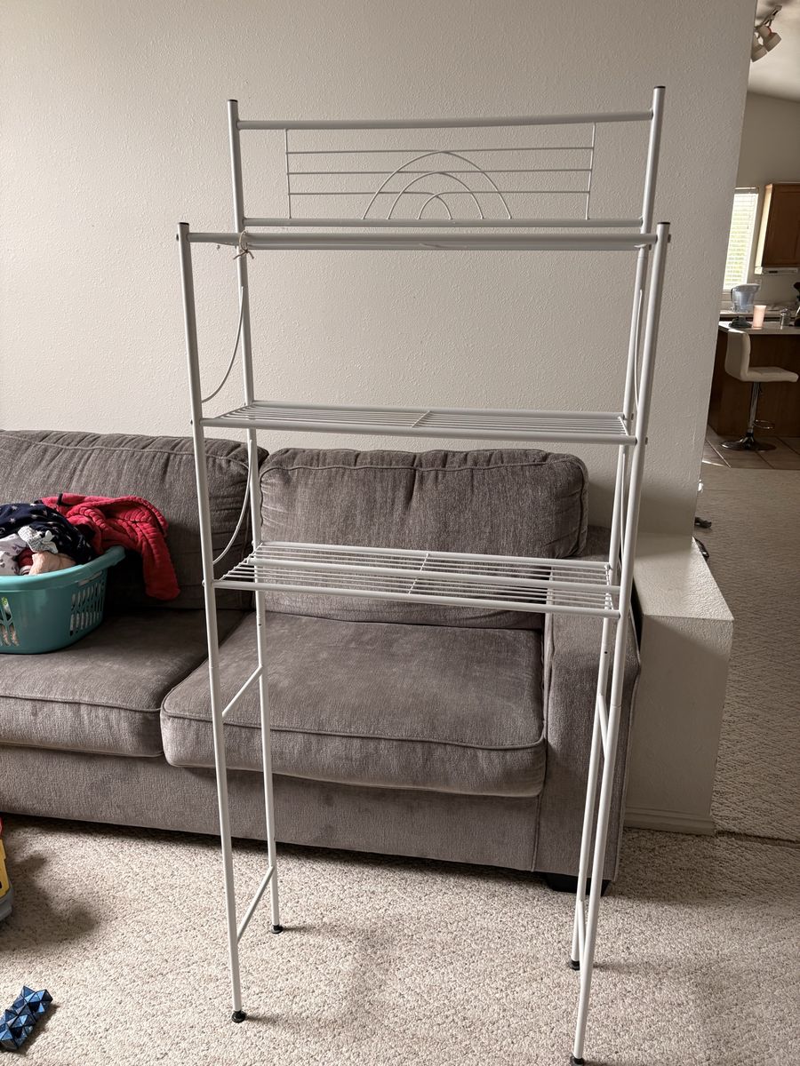 Over toilet storage shelf