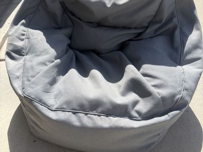 Gray Beanbag Chair - Comfortable & Versatile Seating