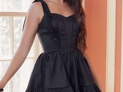 New Beautiful Black Nox Anabel Short A-Line Homecoming Dress