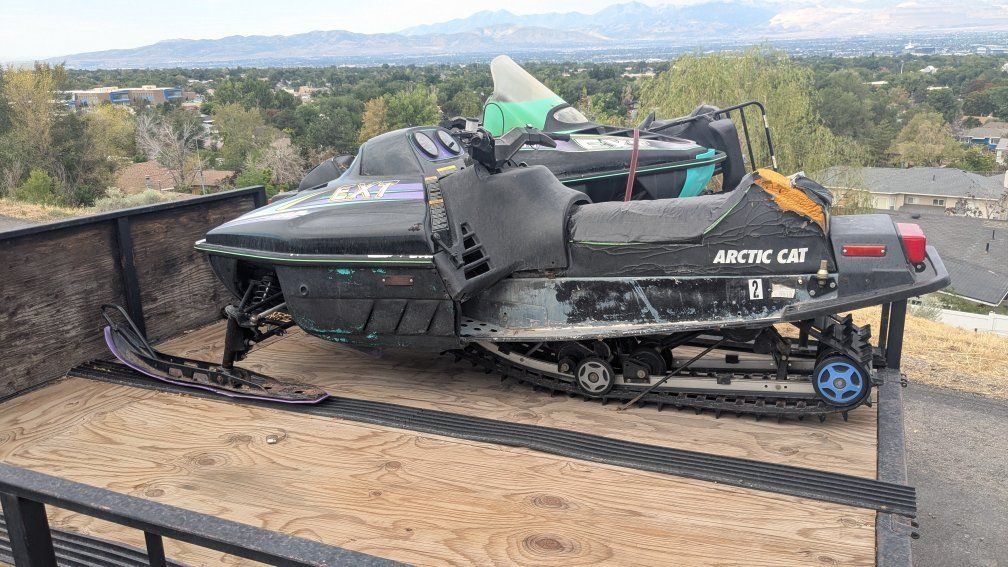 3 Arctic Cat EXT Snowmobiles from the 90's