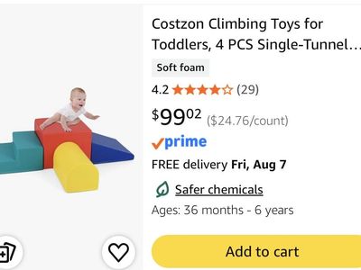 Costzon Toddler Soft Foam Climbing Playset