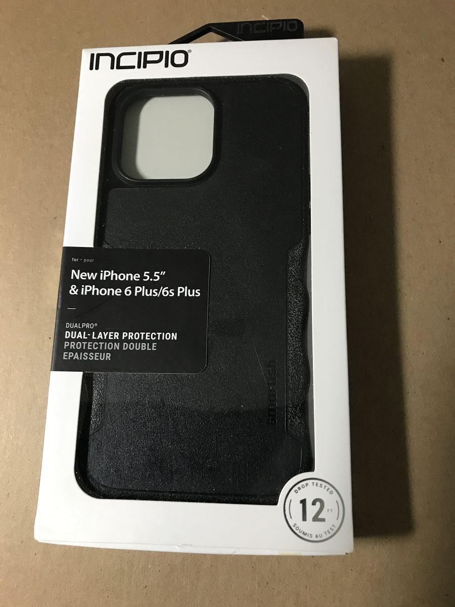Incipio New iPhone 5.5” & iPhone 6 Plus/6s Plus Dual-Layer Protection, Black
