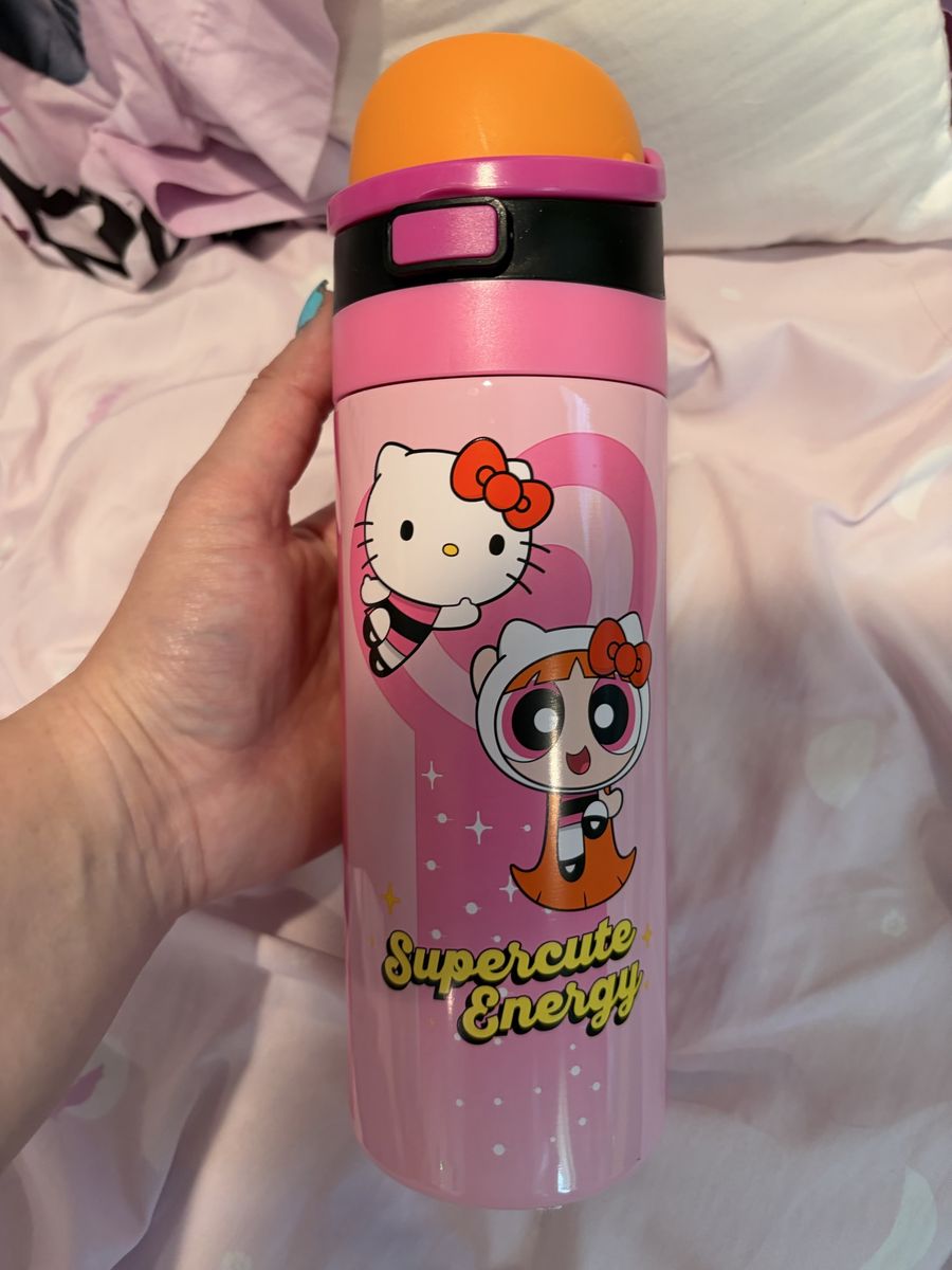 Hello Kitty x Blossom Supercute Energy Stainless Steel Water Bottle Pink