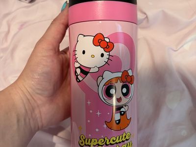 Hello Kitty x Blossom Supercute Energy Stainless Steel Water Bottle Pink