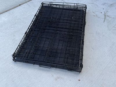 Collapsible Wire Pet Crate - Black, Easy Storage & Transport