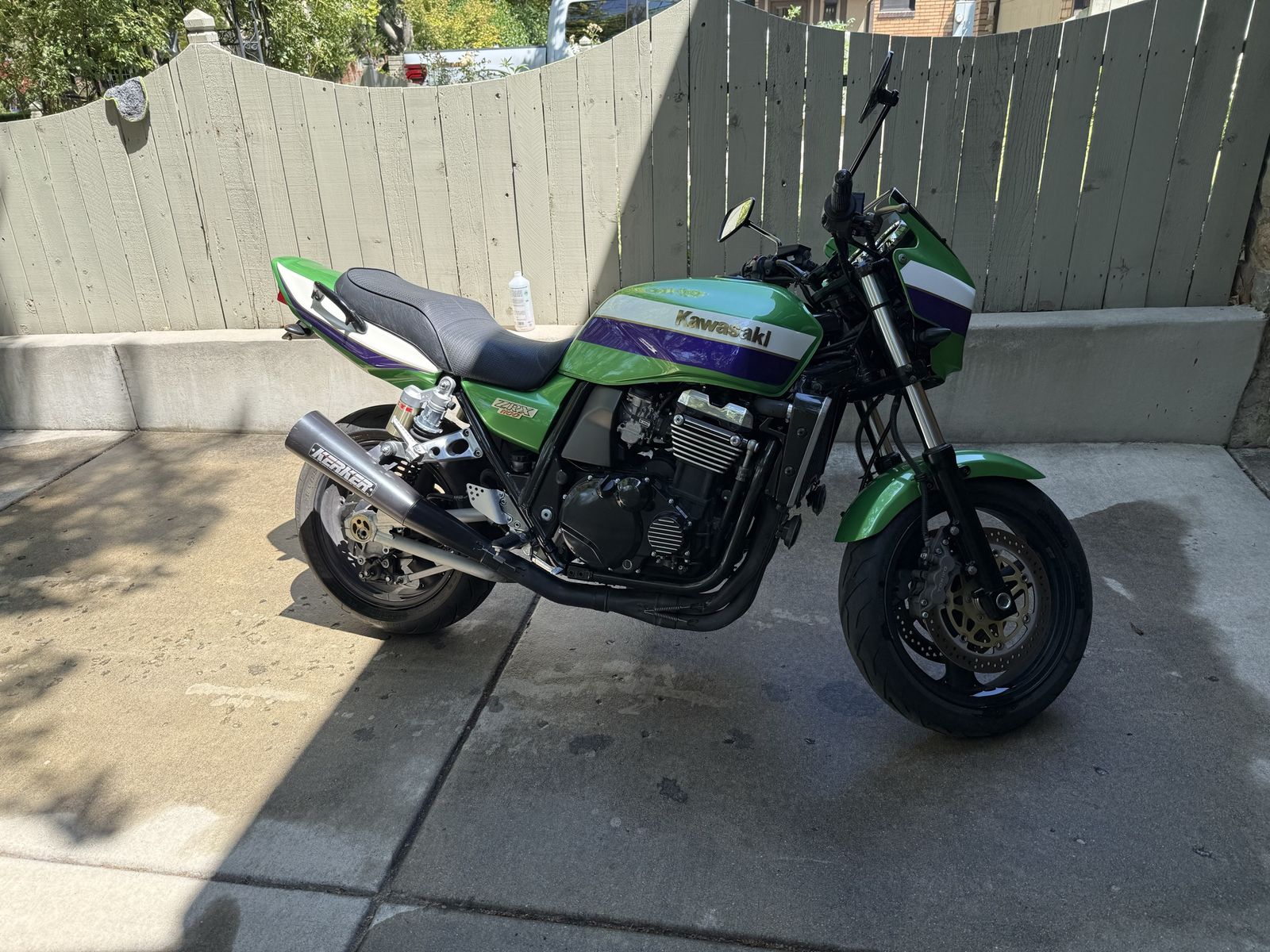 1999 Kawasaki ZRX 1100 Motorcycle - Green/Purple, 17,500 Miles, Runs Perfectly