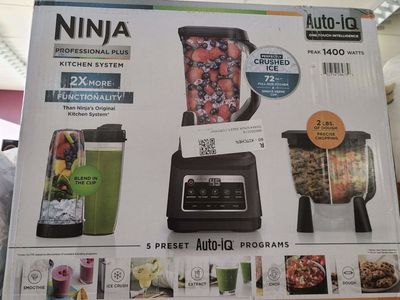 Ninja Professional Plus Kitchen System with Auto-iQ - 1400W Blender & Food Processor