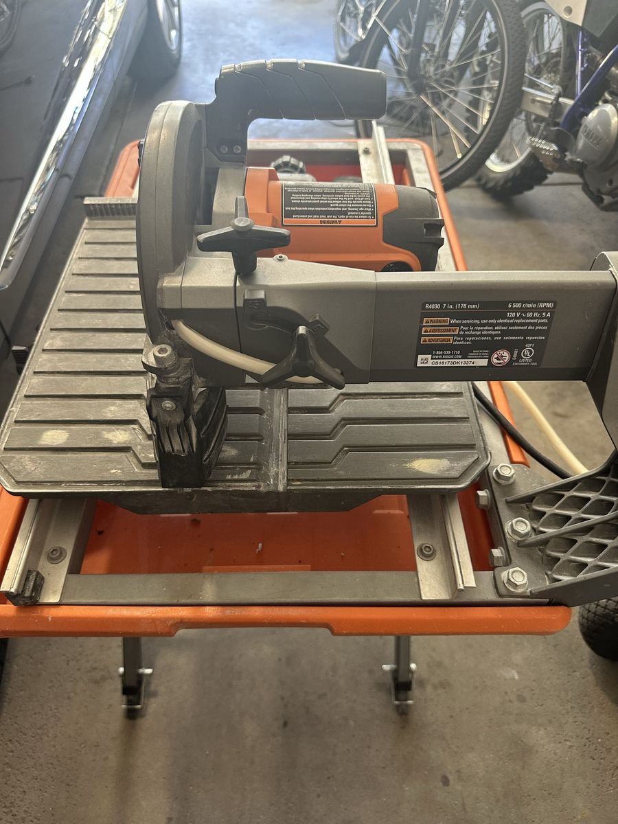 Ridgid tile saw