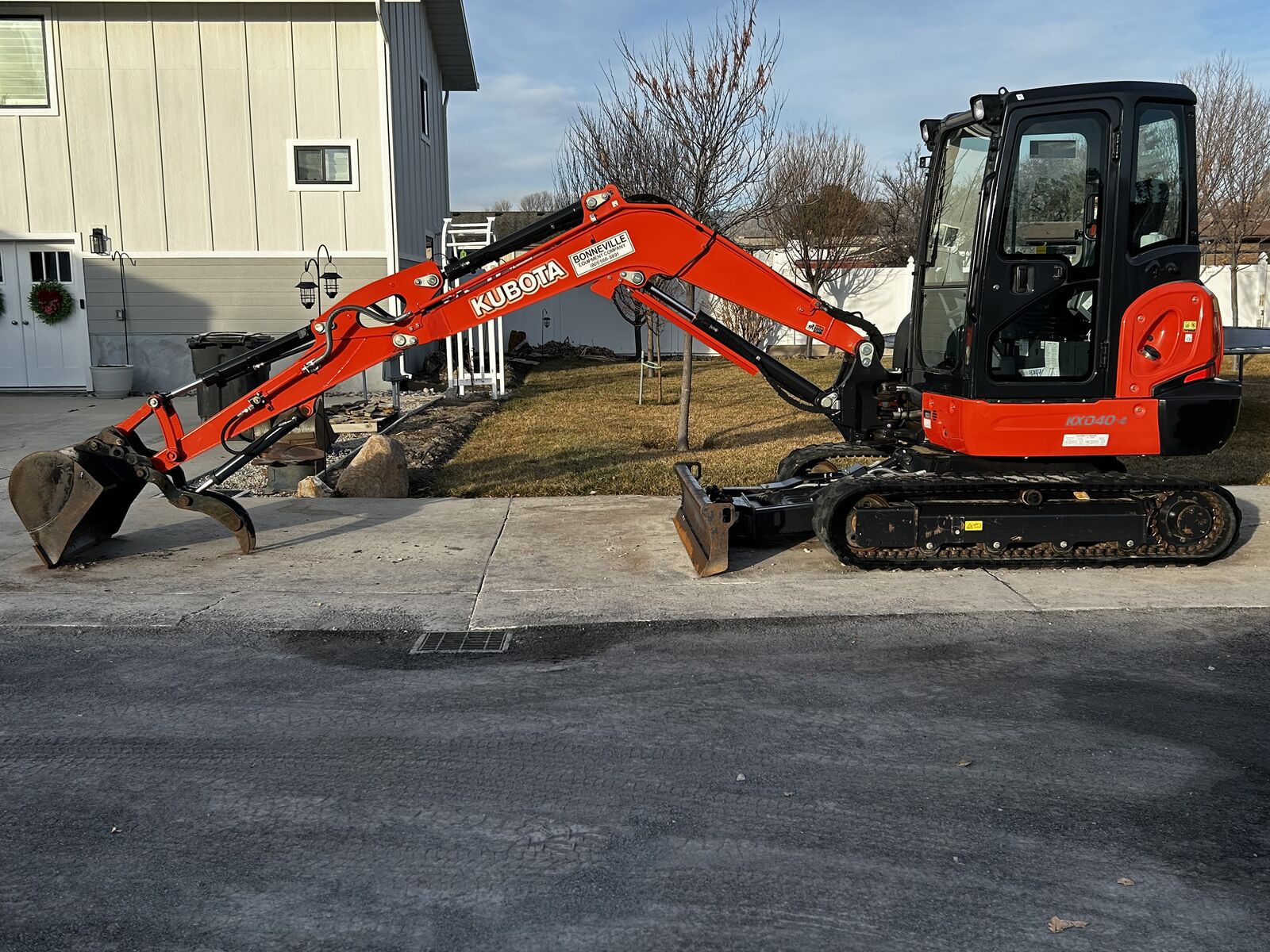 Kubota Excavator, 1 ton F350 Diesel Truck, and 16ft. Dump Trailer