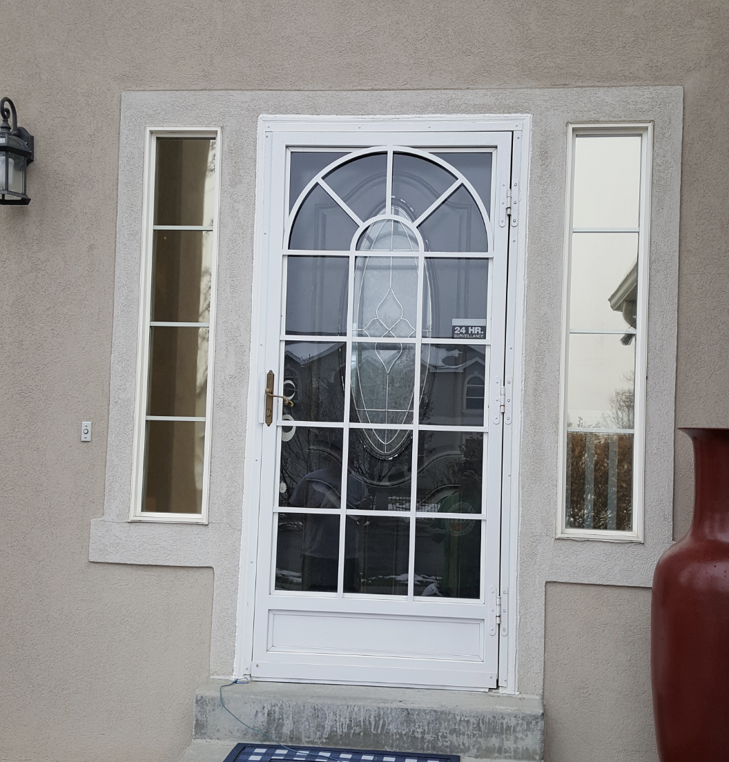 Storm door full length glass! Metal. Front door, back door, security door