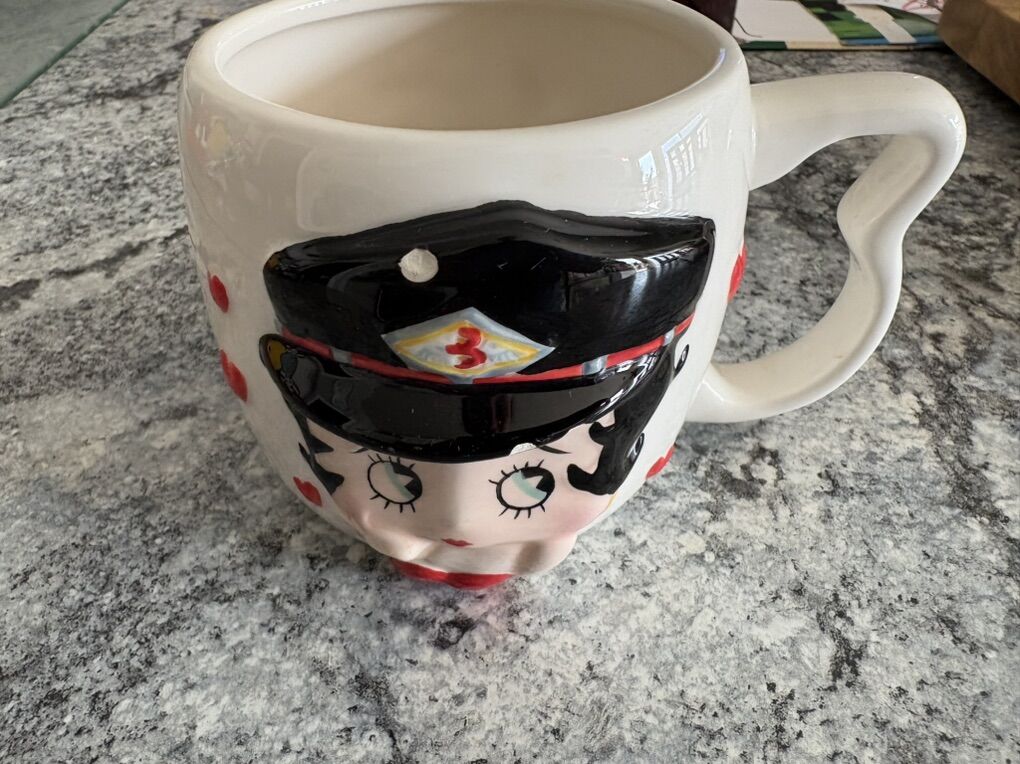 Biker Betty Boop Ceramic Soup Mug