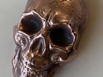 8.8 oz Pure .999 Copper Skull 999 pure copper