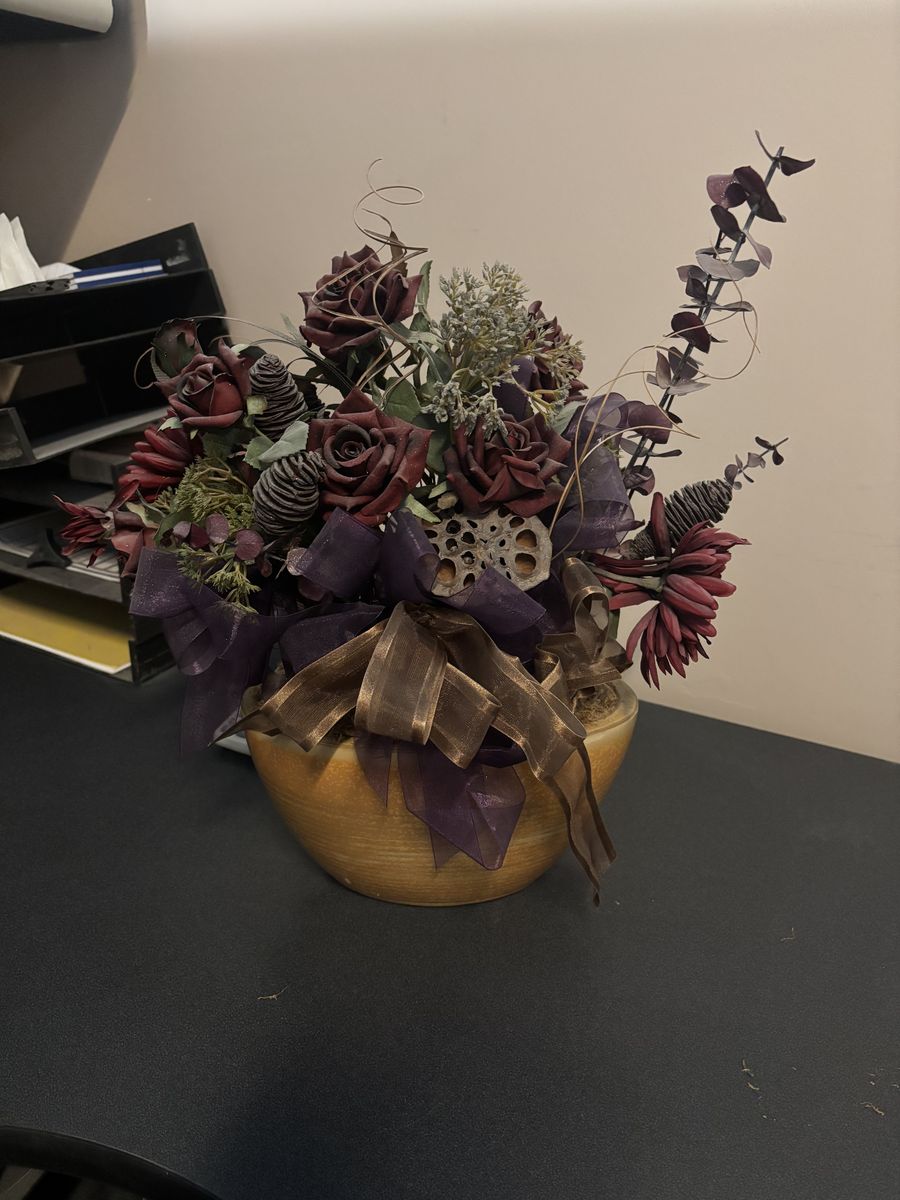 Decorative Flowers And Pot