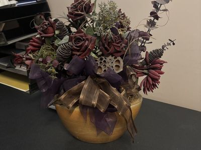 Decorative Flowers And Pot