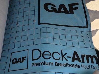 GAF Deck-Armor Premium Breathable Roof Deck Underlayment Roll - Blue