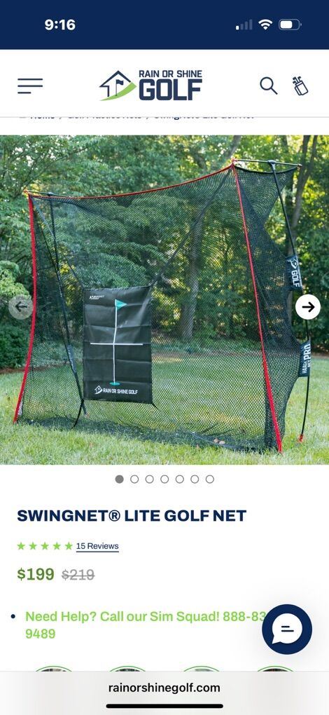 Rain Or Shine Golf Practice Net