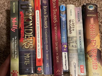 Mixed Lot of 9 Young Adult/Children's Books: Percy Jackson, Leven Thumps, Molly, Beyonders, The 39 Clues