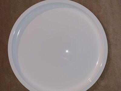 15 Inch Serving Plate Ceramic White